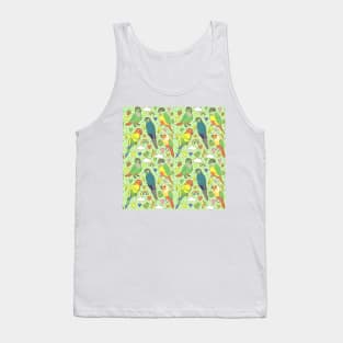 Colourful Conures Pattern Tank Top